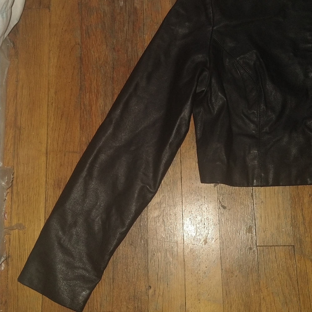 Lamb Leather Mini Jacket - image 3